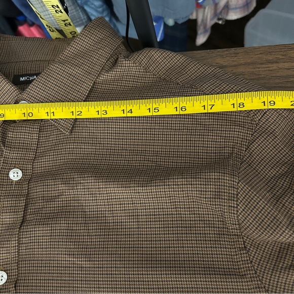 ❤️ Michael Kors Tan Casual Button Down Shirt XL - Picture 5 of 10